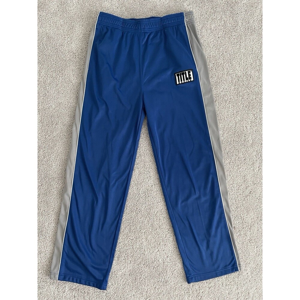 Vintage Title Boxing MMA Blue and Grey Jacket Full Zip Up With Pants Large Rare - Picture 2 of 10